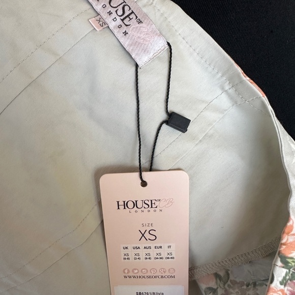 BNWT - House of CB London corset crop Alicia Floral - extra small - Picture 10 of 14